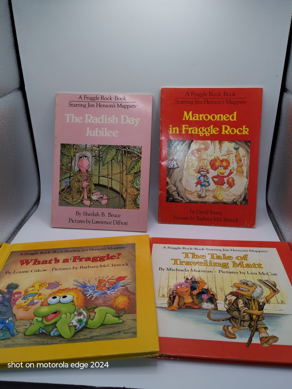 Vintage 1980s Fraggle Rock Book Lot - 4 Books Jim Henson Muppets